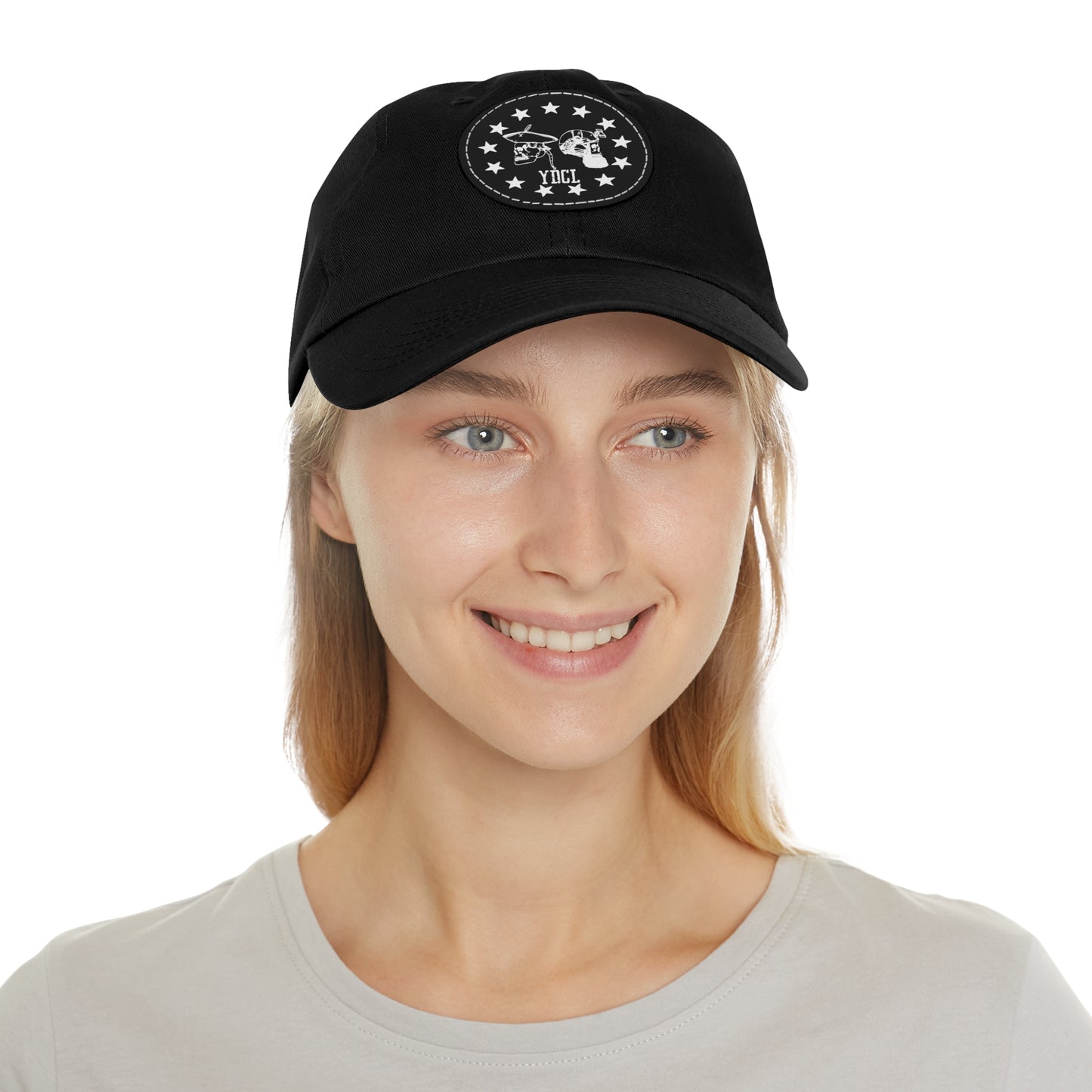 YDCL Hat with Leather Patch (Round)