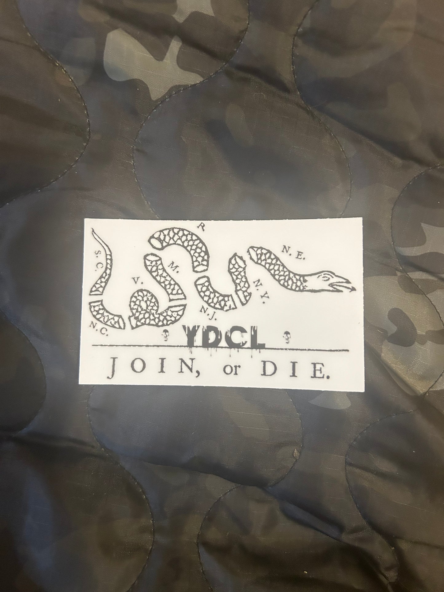 join or die sticker